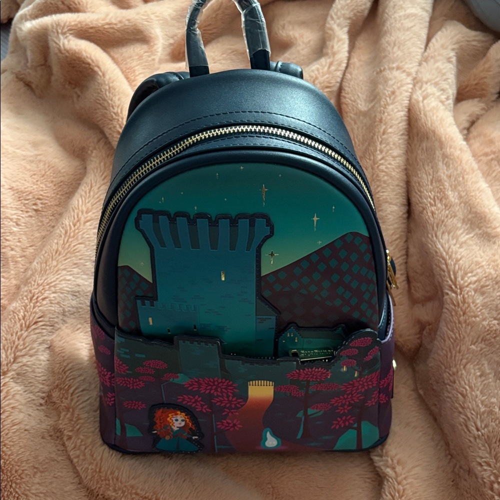 Brave Loungefly Blue and Green Backpack